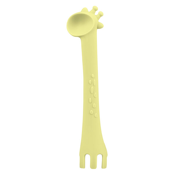 Κουτάλι Σιλικόνης Kikkaboo Giraffe Yellow