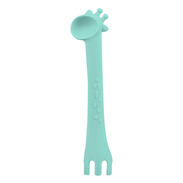 Κουτάλι Σιλικόνης Kikkaboo Giraffe Mint