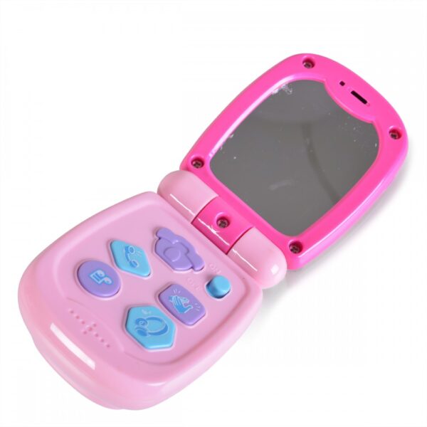 Μουσικό Παιδικό Τηλέφωνο Moni Baby Phone with Cover Pink K999-95G 12μ+