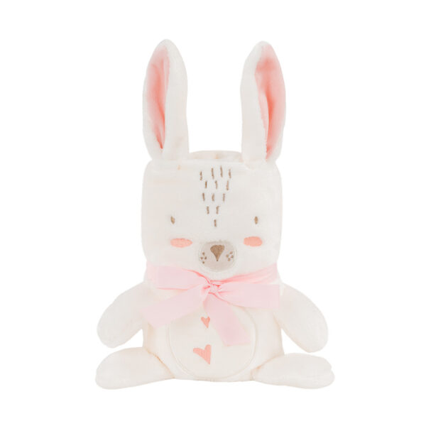 Κουβέρτα Kikkaboo Fleece 3D  Rabbits In Love 75/100εκ.