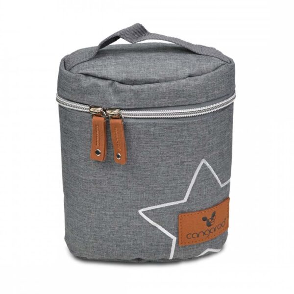 Τσάντα Θερμός Cangaroo Charlie Dark Grey για 2 Μπιμπερό