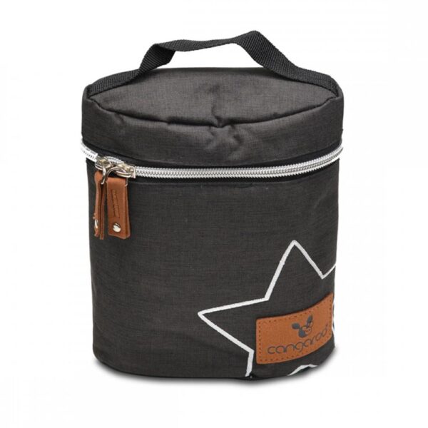 Τσάντα Θερμός Cangaroo Charlie Black για 2 Μπιμπερό