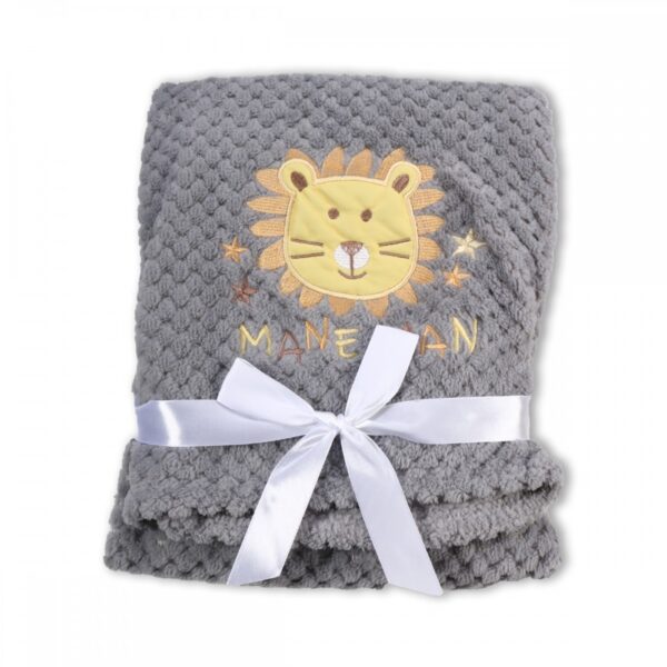 Βρεφική Κουβέρτα Cangaroo Fleece Freya Grey 80x110 εκ.