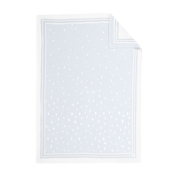 Κουβέρτα Πλεκτή Ζακάρ Kikkaboo Little Fox Blue 75/100εκ.