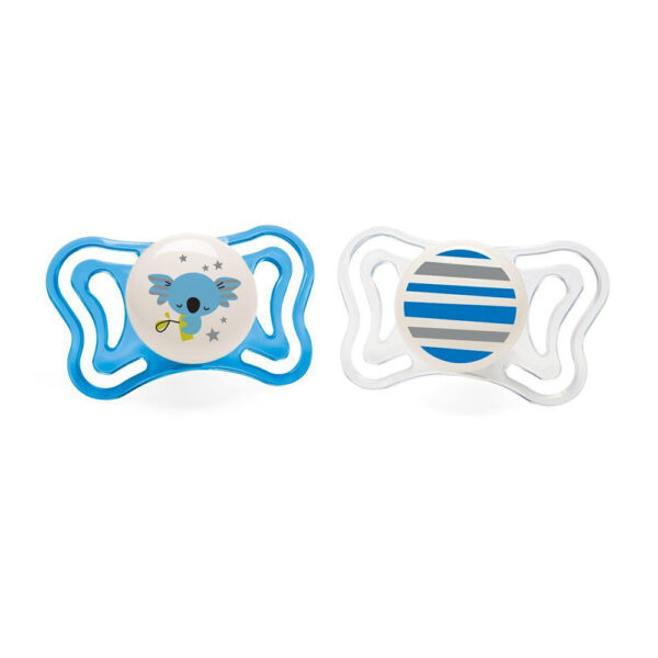 Πιπίλα Chicco Physio Light για την Νύχτα Σιέλ 6-16μηνών (2τεμ.)