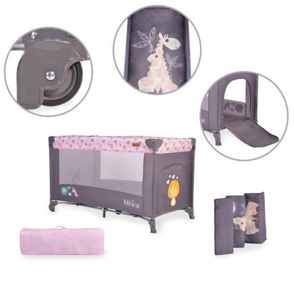 Παρκοκρέβατο Cangaroo Africa Pink