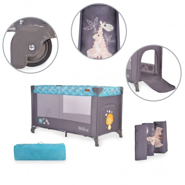 Παρκοκρέβατο Cangaroo Africa Turquoise