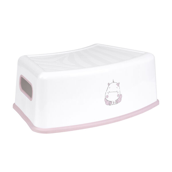 Παιδικό σκαλοπατάκι μπάνιου Kikkaboo Hippo Pink