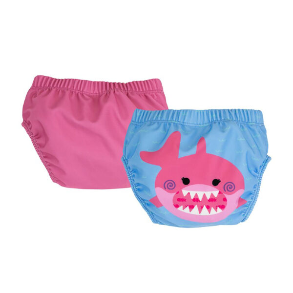 Μαγιό Πάνα Zoocchini Pink Shark Σετ 2 τεμ.