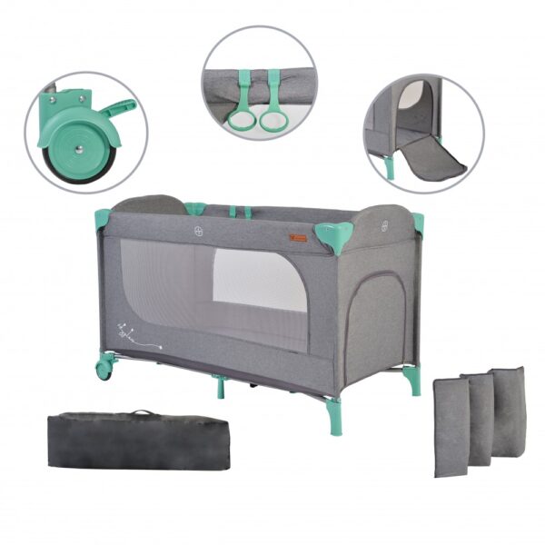 Παρκοκρεβατο Cangaroo Skyglow 1 Mint