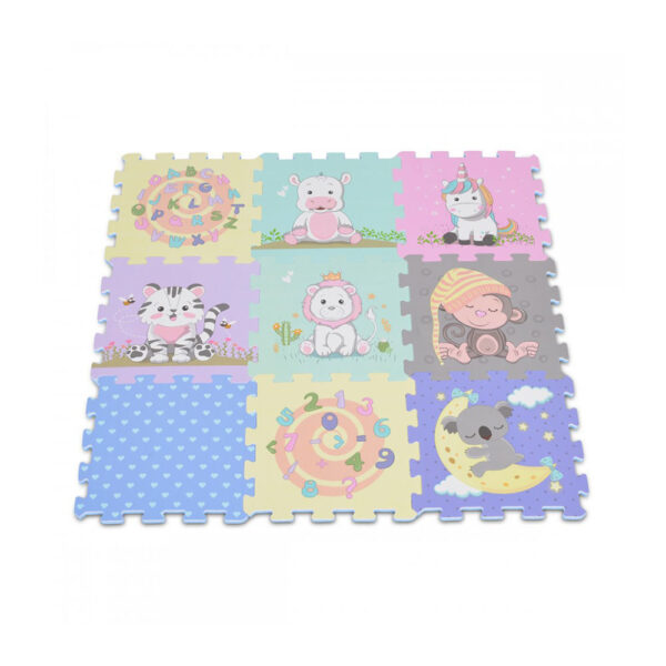 Χαλί Πάζλ Moni 3086 Education & Anima 9τεμ.10μηνών+