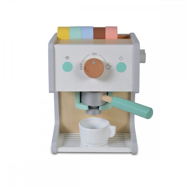 Ξύλινο Παιχνίδι Καφετιέρα με Κάψουλες  Moni Toys 4343 Wooden Coffee Machine Deluxe 36m+