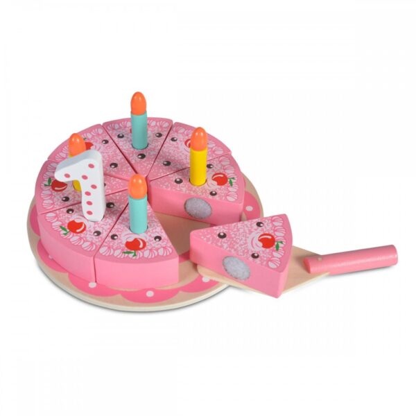 Ξύλινο Παιχνίδι Moni Toys 4223 Wooden Birthday Cake36m+