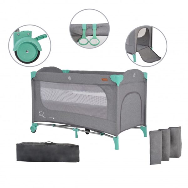 Παρκοκρέβατο Cangaroo Skyglow 2 Mint