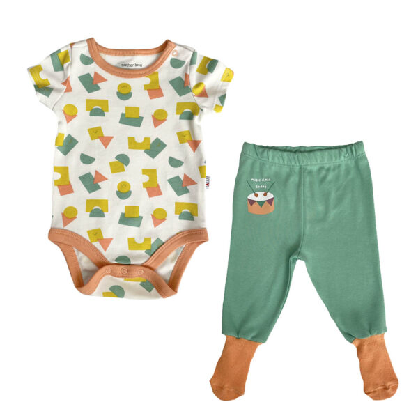 Βαμβακερό Σετ Motherbaby Motherlove Music Class με Πατουσάκι 2 τεμ.