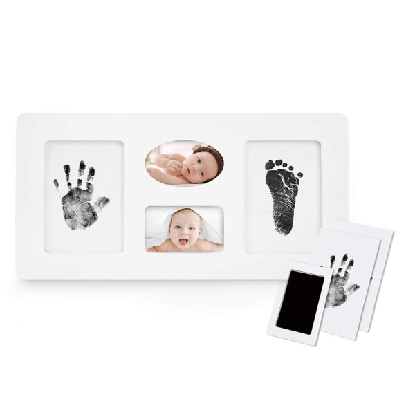 Ξύλινη Κορνίζα Babymemory με Κάρτες για Αποτυπώματα