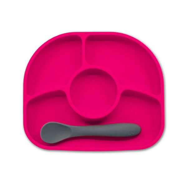 Πιάτο Σιλικόνης με Χωρίσματα Bbluv Yumi Pink