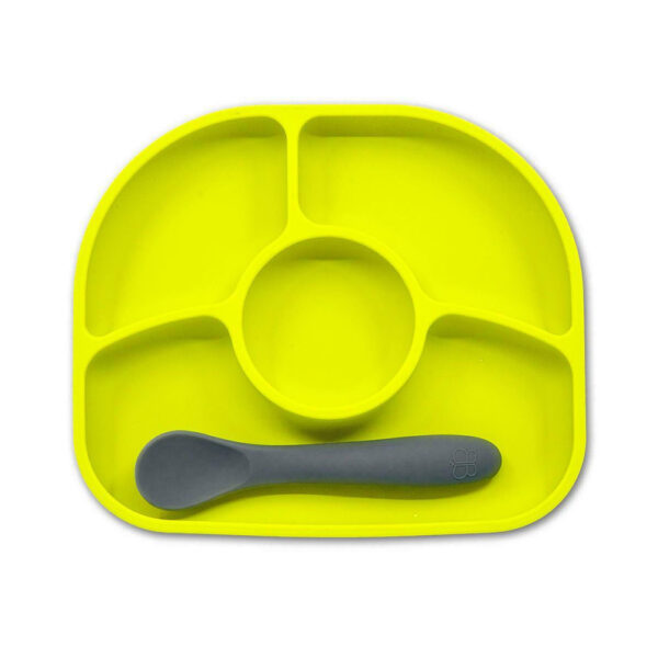 Πιάτο Σιλικόνης με Χωρίσματα Bbluv Yumi Lime