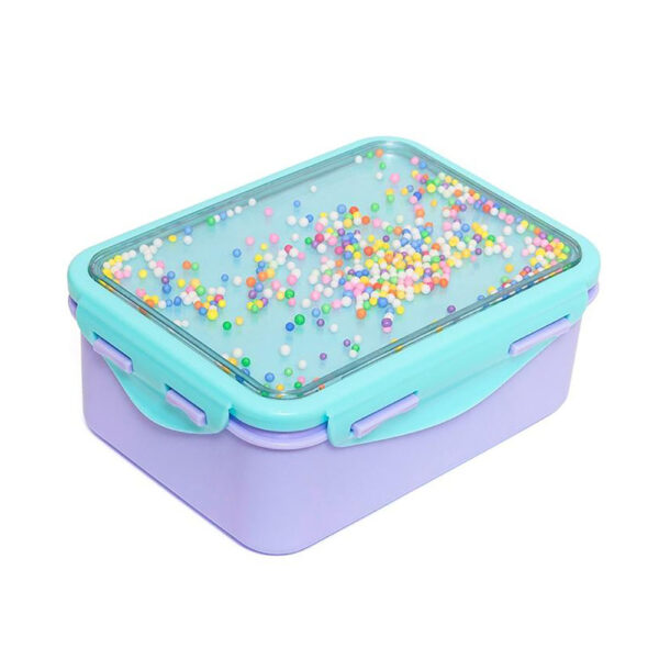 Petit Monkey Launchbox Δοχείο Φαγητού με Μπαλάκια Lilac/ Cactus