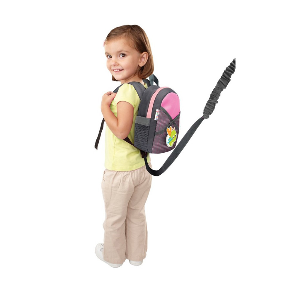 Τσάντα Νηπιαγωγείου Munchkin By My Side Safety Harness Backpack Pink |  Mother Baby