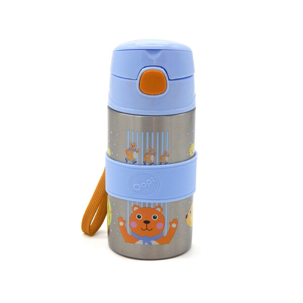 Ανοξείδωτο Παγούρι Με Καλαμάκι Oops Boy 6μ+