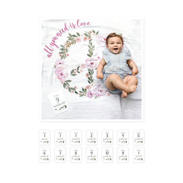 Θεματική Μουσελίνα Φωτογράφισης και Κάρτες Lulujo All You Need Is Love