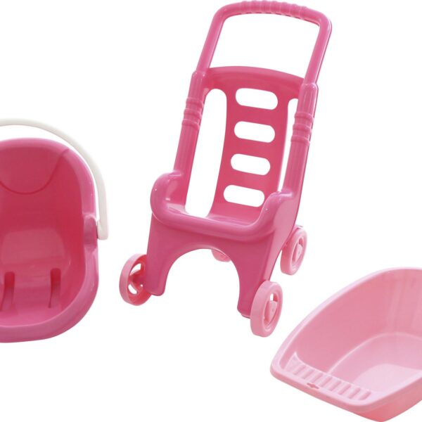 Σετ Μεταφοράς και Φροντίδας για Κούκλες Polesie 42842 Pink Line Set 24m+