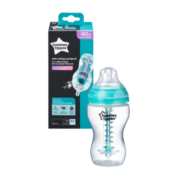 Μπιμπερό Tommee Tippee Advanced Anti-Colic Μέτριας Ροής 340ml 3m+ Mint Scand