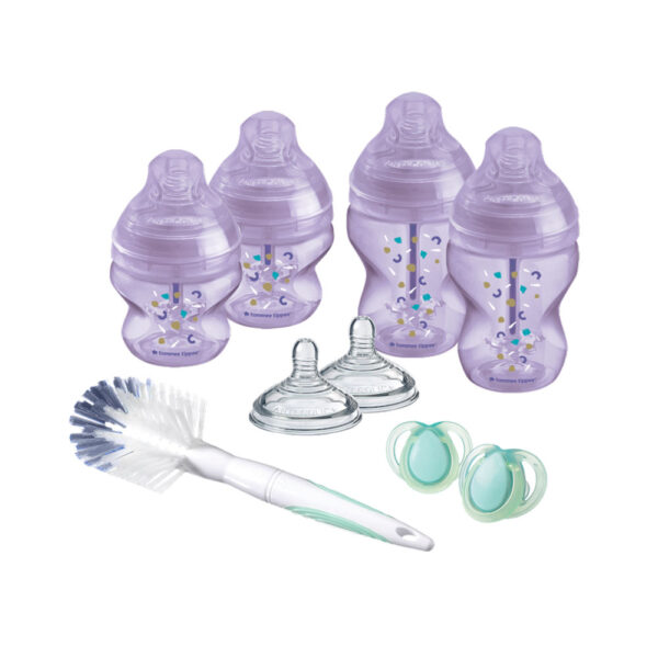 Σετ Δώρου Tommee Tippee Starter Kit Anti Colic Purple 9τεμ. 0m+
