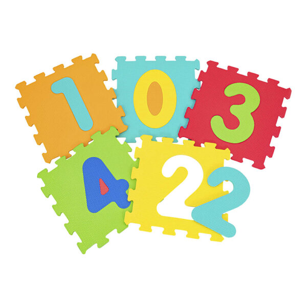 Πολύχρωμο Παζλ Δαπέδου Vitamina G Numbers Playset 32x32x10 5τεμ. 0m+