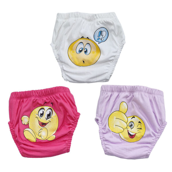 Εκπαιδευτικά Βρακάκια Poopes Motherbaby Emoji 1 Girl 3τεμ.