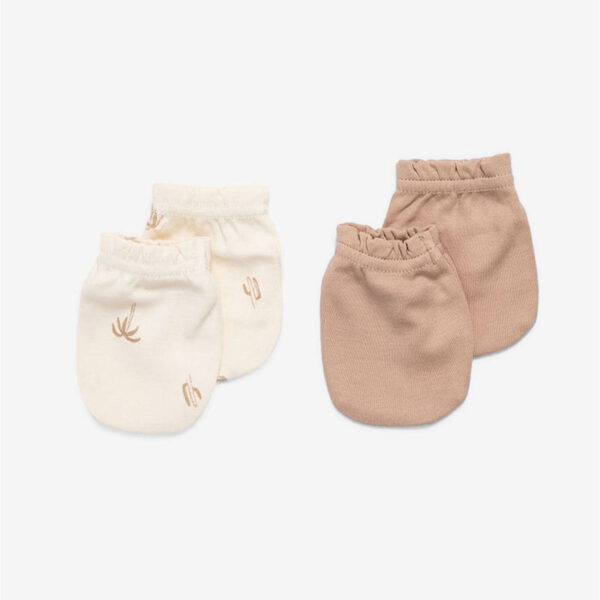 Minene Γαντάκια Νεογέννητου Palmtrees/ Brown