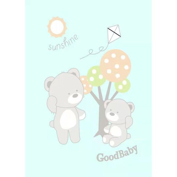 Κουβέρτα Βελουτέ  Motherbaby Sunshine Mint 80/110εκ