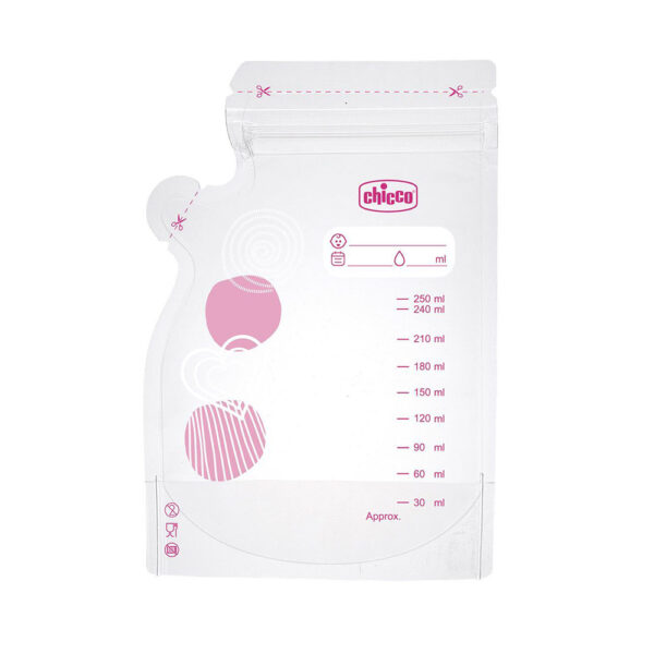 Σακουλάκια Διατήρησης Μητρικού Γάλακτος Chicco Natural Feeling Σετ 4 τεμ.