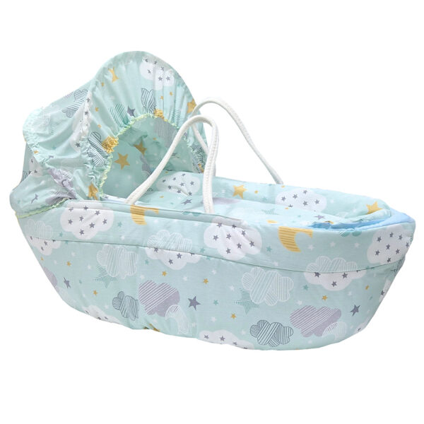 Καλαθούνα Motherbaby Mint Συννεφάκια Balloon 0-6 μηνών