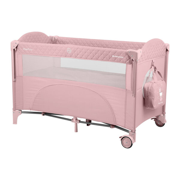 Παρκοκρέβατο Λίκνο Kikkaboo Milky Way Pink 2 Επιπέδων