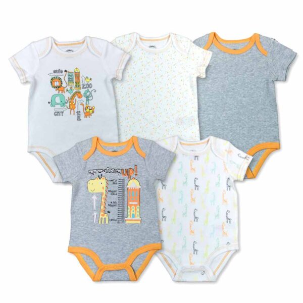 Βαμβακερό Σετ Motherbaby Ζιπουνάκια Growing Up 5 τεμ.