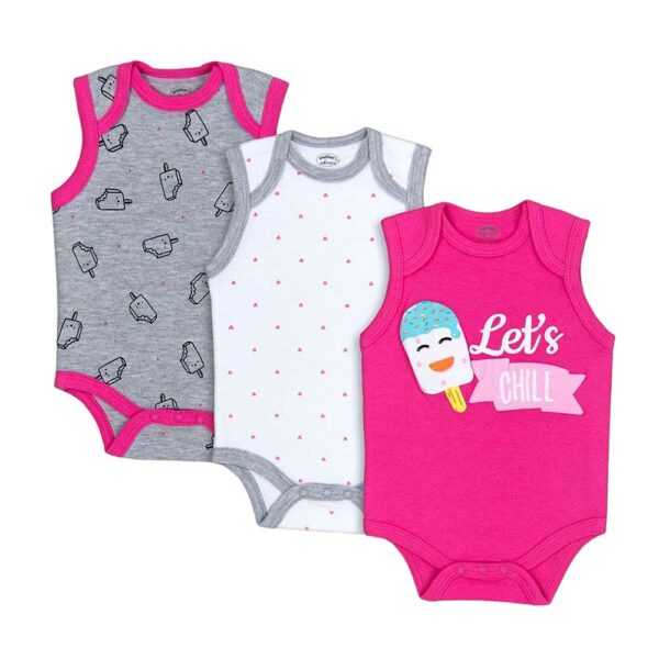 Βαμβακερό Σετ Motherbaby Ζιπουνάκια Let's Chill 3 τεμ.