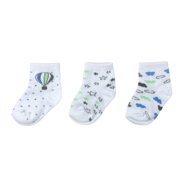 Καλτσάκια Motherbaby Clouds and Balloon Σετ 3 τεμ.