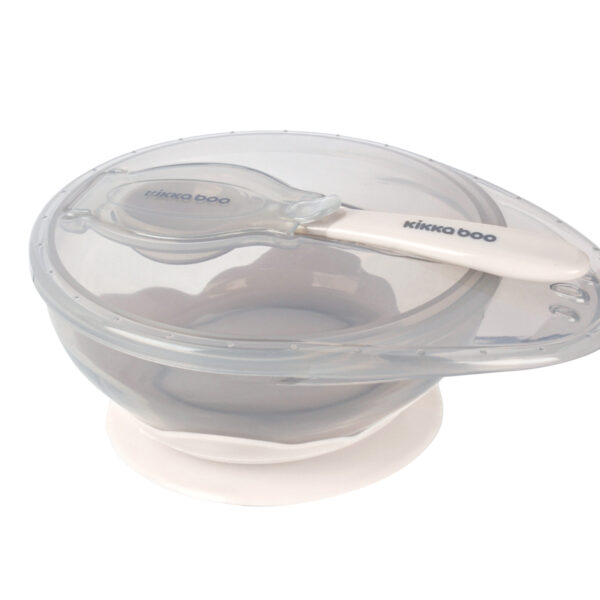 Kikkaboo Δοχείο Φαγητού με Κουτάλι Beige