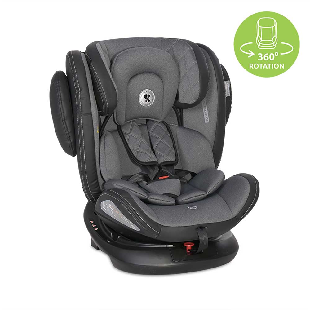 Κάθισμα Αυτοκινήτου Lorelli Aviator Isofix 360° Black and Dark Grey 0-36kg  | Mother Baby