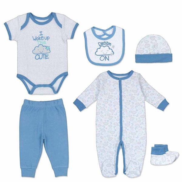 Βαμβακερό Σετ Motherbaby I Woke Up This Cute 6 τεμ.