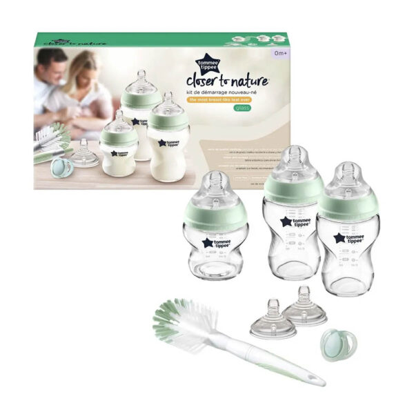 Tommee Tippee Σετ Γυάλινα Μπιμπερό Closer to Nature 7 τεμ. 0m+