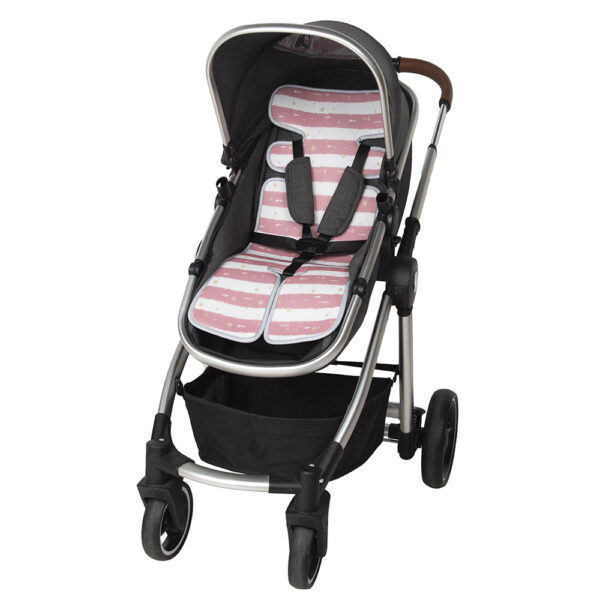 Αντιιδρωτικό Κάλυμμα Καροτσιού και Καθ.Αυτοκινήτου FreeOn 3d Mesh Pink White