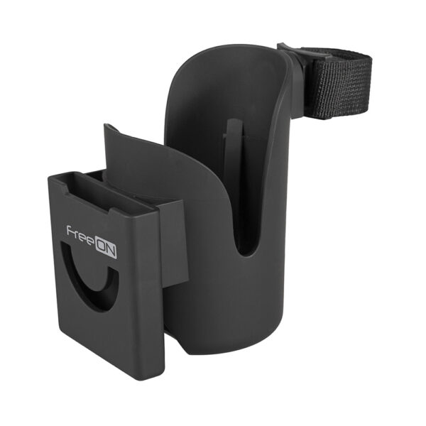 Ποτηροθήκη Καροτσιού και Θήκη Τηλεφώνου FreeOn Universal Black