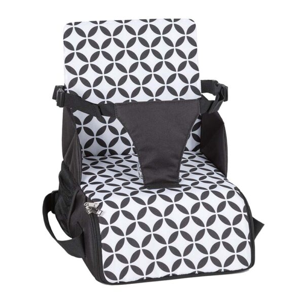 Φορητή Καρέκλα Φαγητού FreeOn Fold & Go Black White