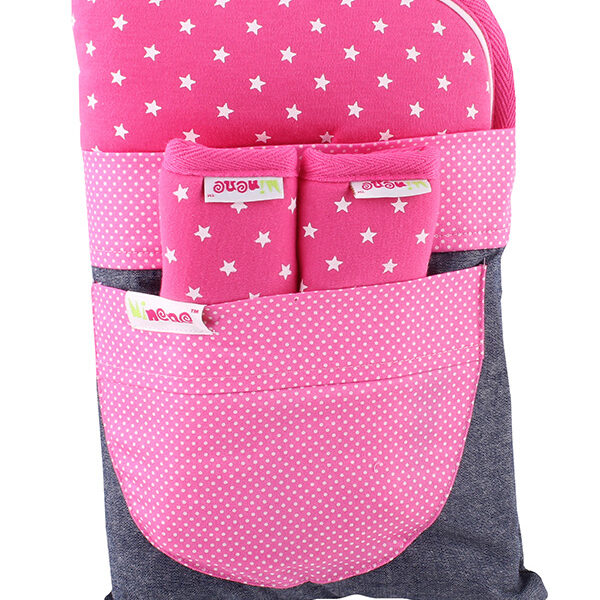 Κάλυμμα με Επωμίδες Minene Φούξια με Αστέρια