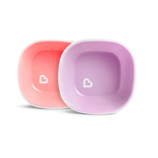 Σετ Μπωλ Φαγητού Munchkin Splash Pink Purple 2τεμ.