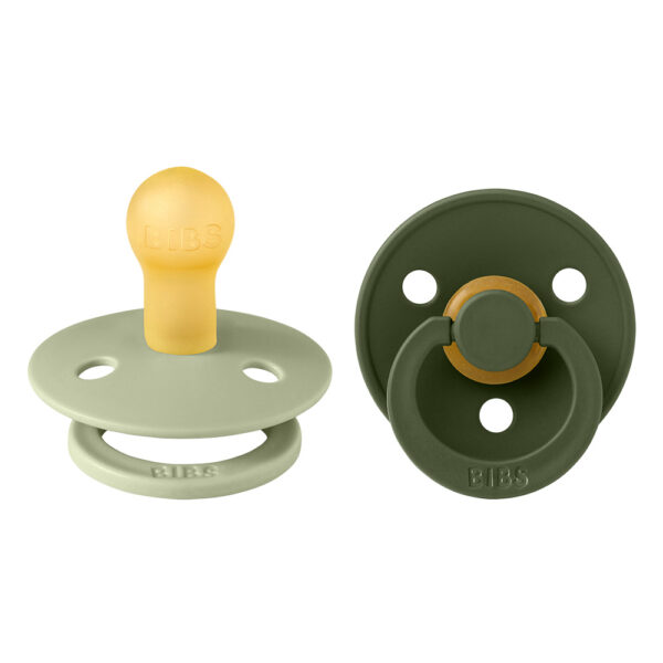 Bibs Πιπίλες Colour Latex Sage / Hunter Green Σετ 2 Τεμ. Νο 1 0m+