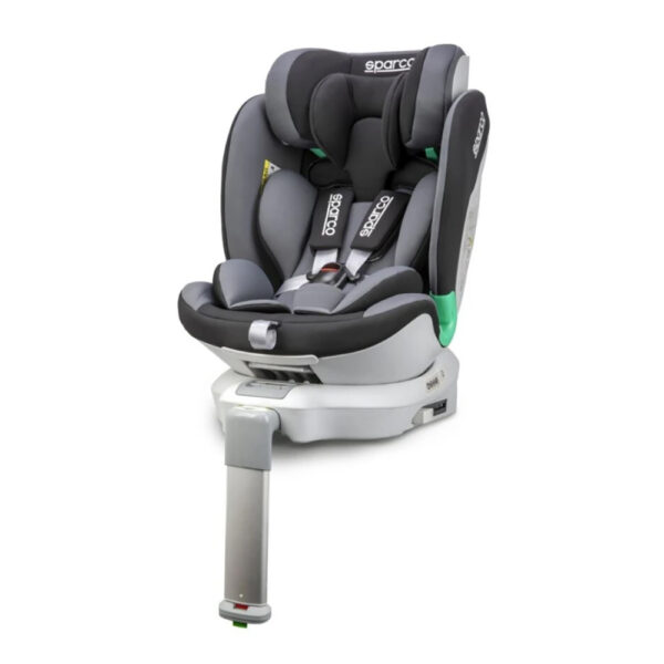Κάθισμα Sparco i-Size 40-135 cm με Αναδιπλούμενο Ποδι Στήριξης Black/ Grey